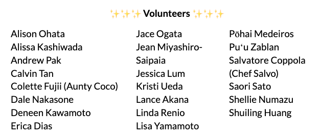 Volunteers. 